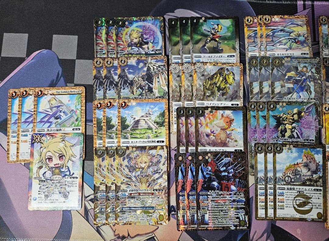バトスピ　動玩 キニチデッキパーツ+大天使イスフィールxv3枚