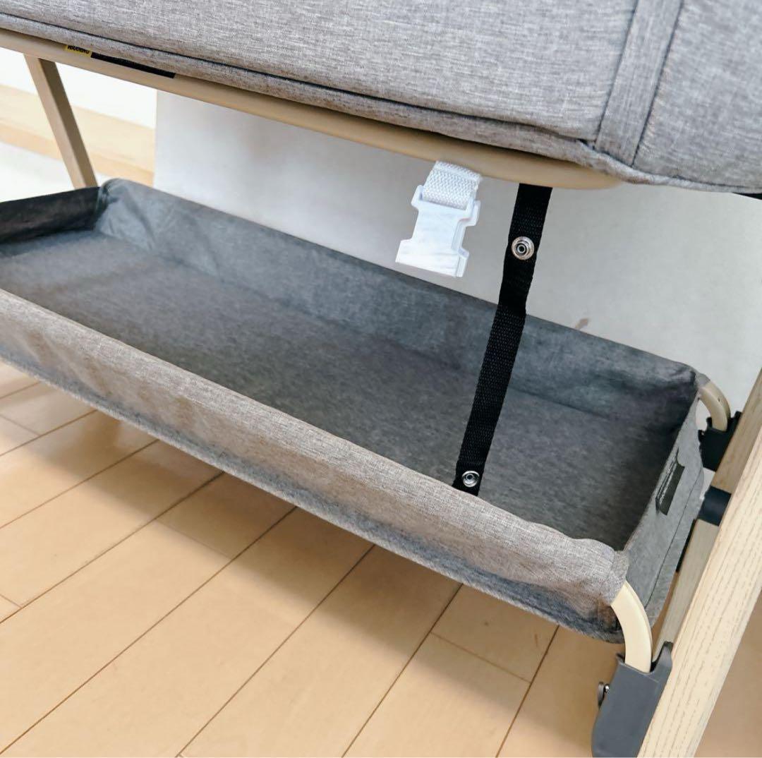 【美品】HZDMJベビーベッド 折りたたみ式 付属品完備 説明書 収納袋付き