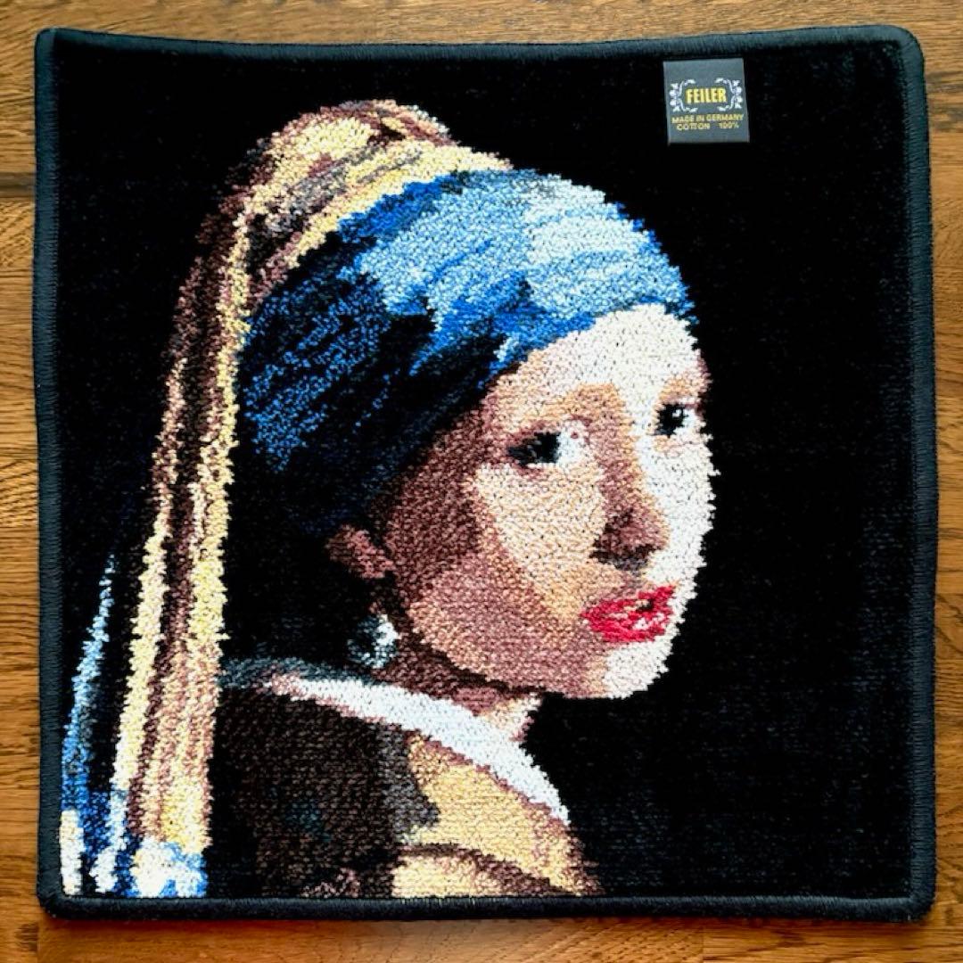 フェイラー 大判ハンカチ　フェルメール　真珠の耳飾りの少女