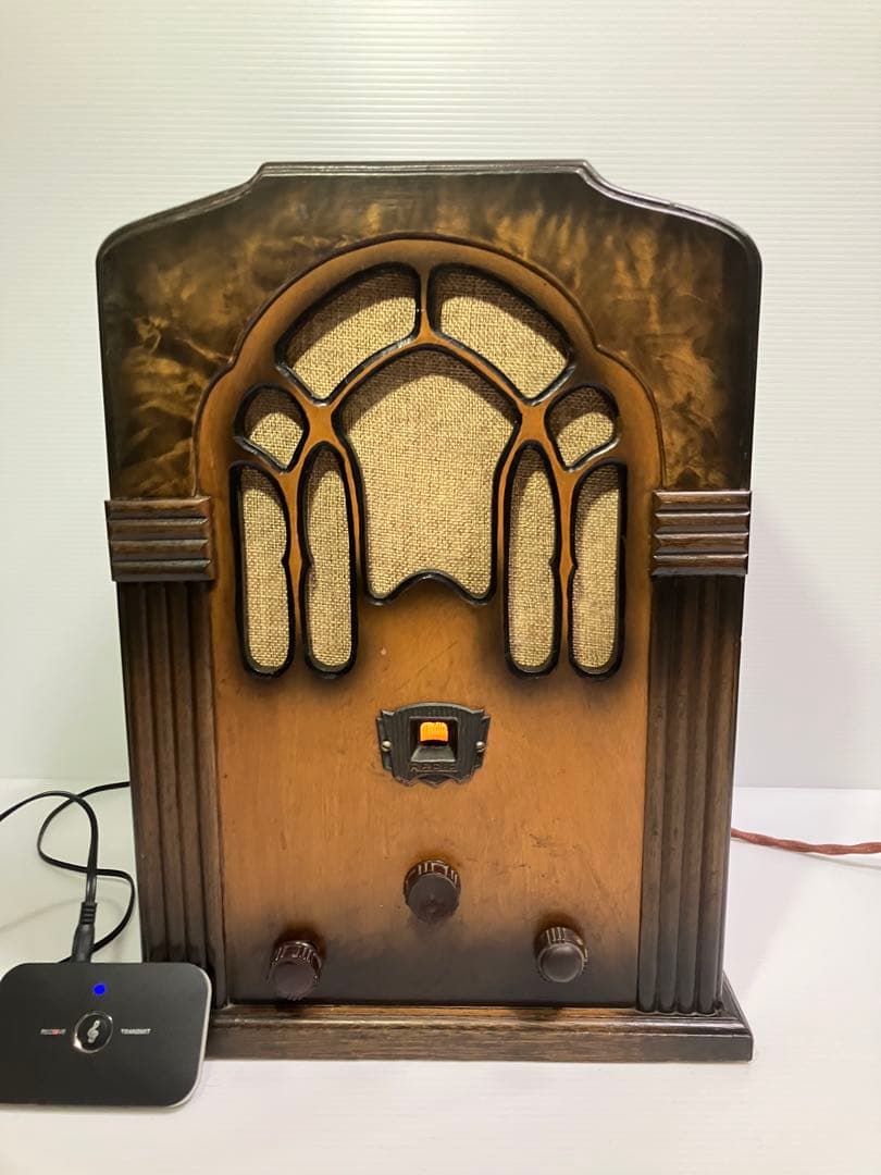 真空管ラジオ　完動品　外部入力端子付き