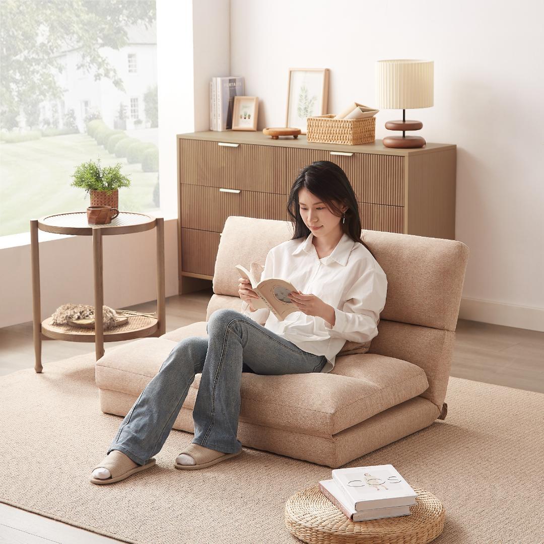 在庫一掃！残り僅か！折りたたみ ソファベッド 座椅子 幅103cm 2人掛け