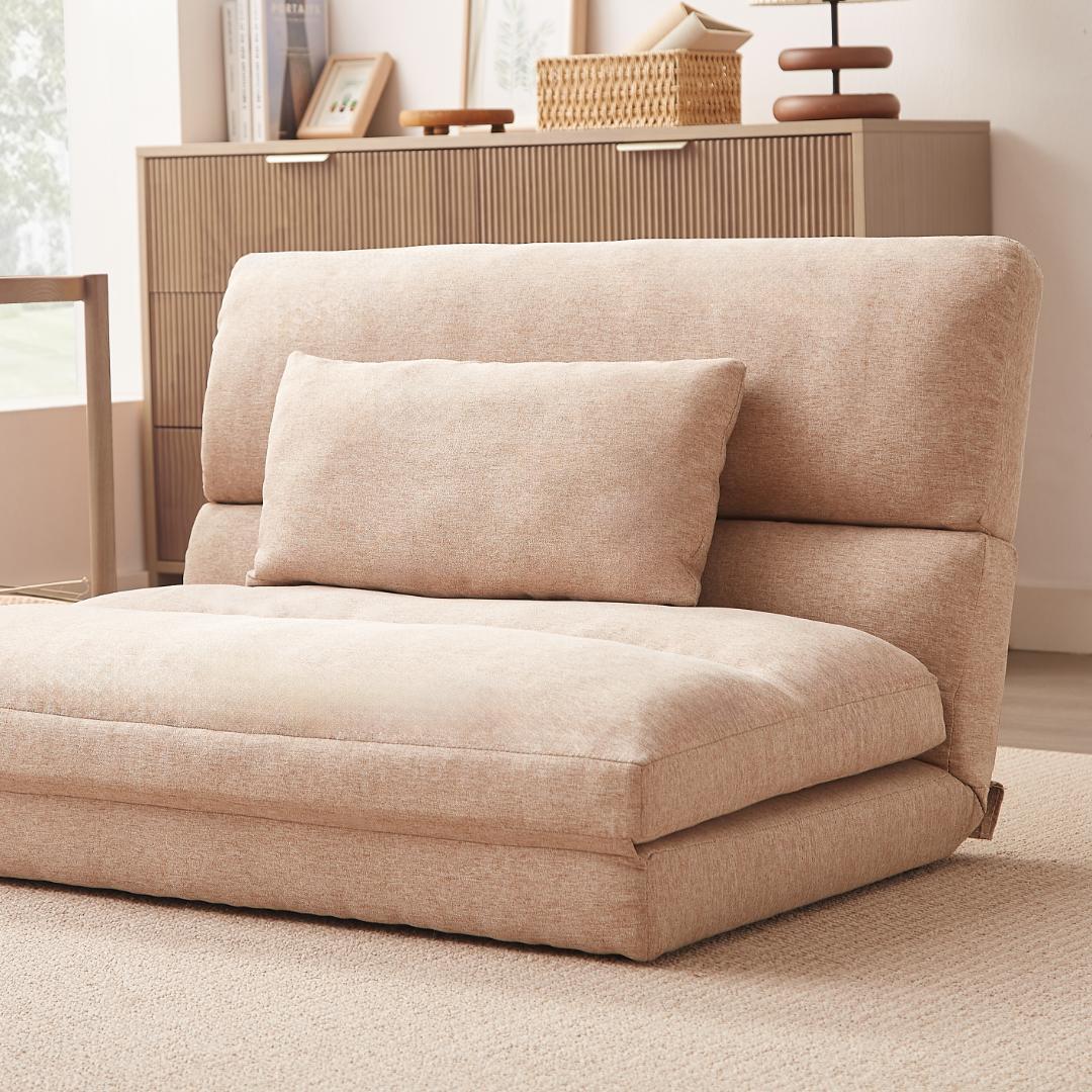 在庫一掃！残り僅か！折りたたみ ソファベッド 座椅子 幅103cm 2人掛け