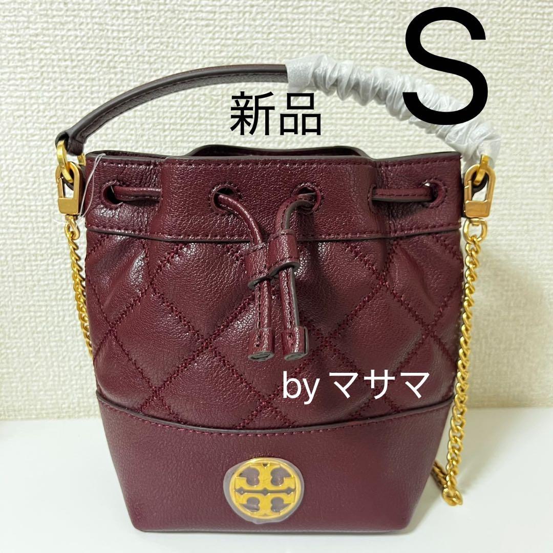 【新品】トリーバーチWILLA MATTE MINI BUCKET バーガンディ