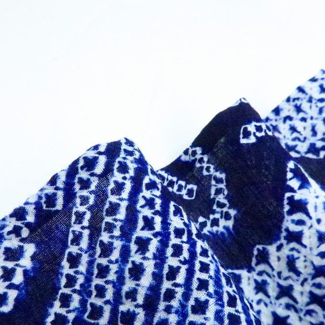 専用Y3457◆美品 有松鳴海絞り 綿 手縫い仕立て 高級浴衣 洗える夏着物