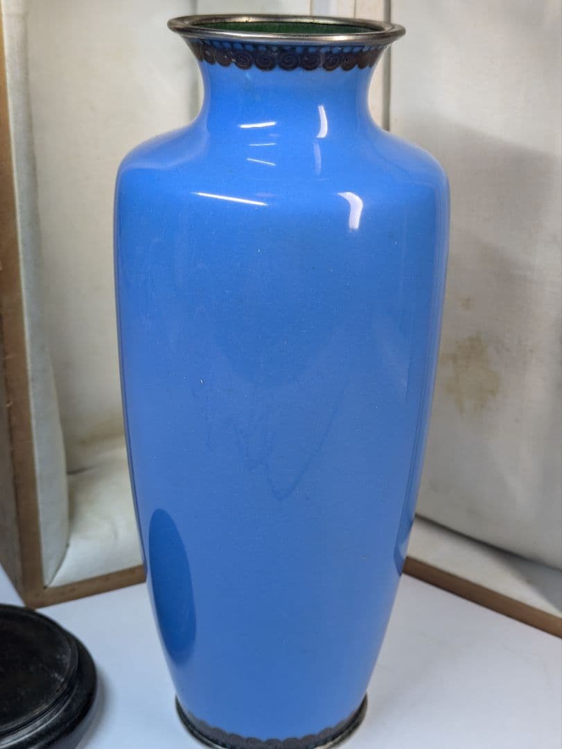 myday公式アカウント様　七宝花瓶　尾張七宝　花鳥　壺　骨董　七宝細工　古玩