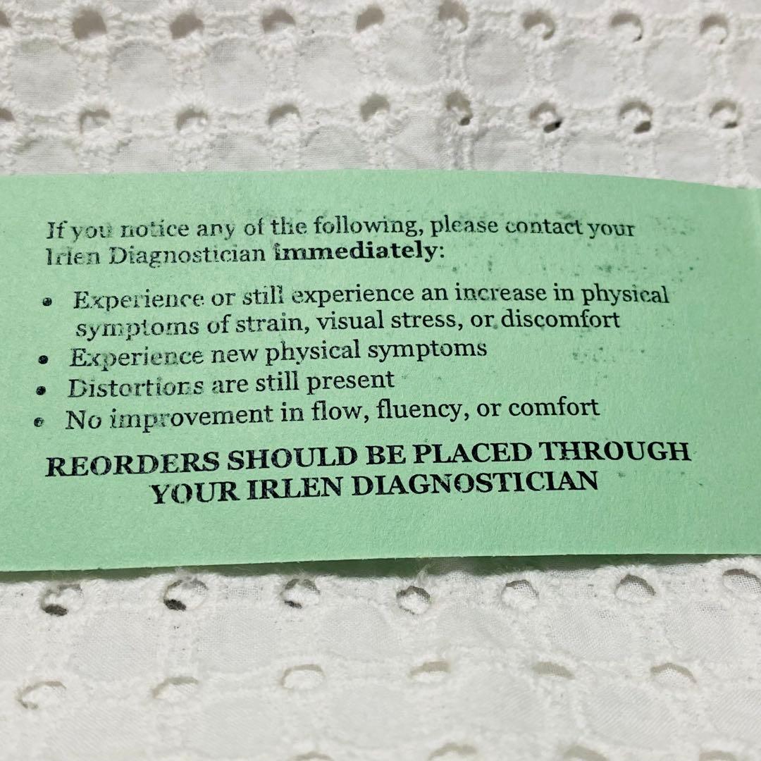 アーレンレンズ 1組 未使用 未加工 紫 パープル 特注 度なしレンズ　光過敏