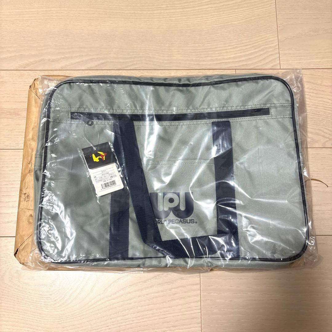 ワールドペガサス　 旧ワッペ　新品未使用　グレー　　　　　スクバ　スクールバッグ