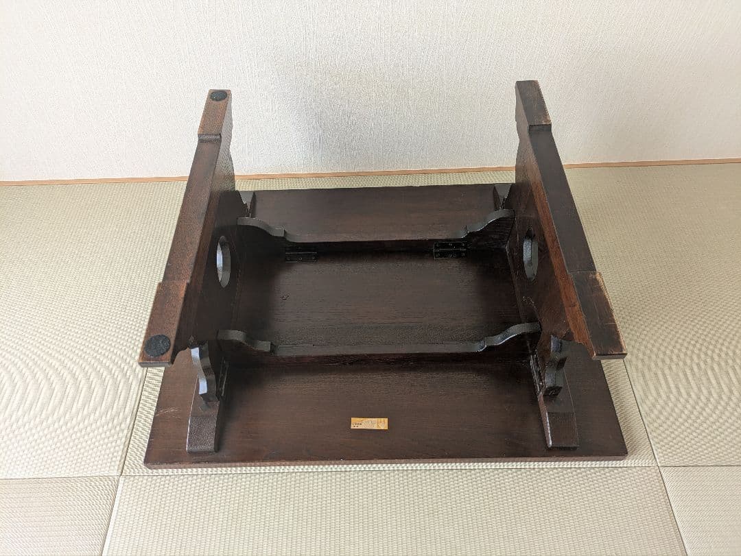 【松本民芸家具】 折りたたみローテーブル 民芸×和モダン コンパクト収納