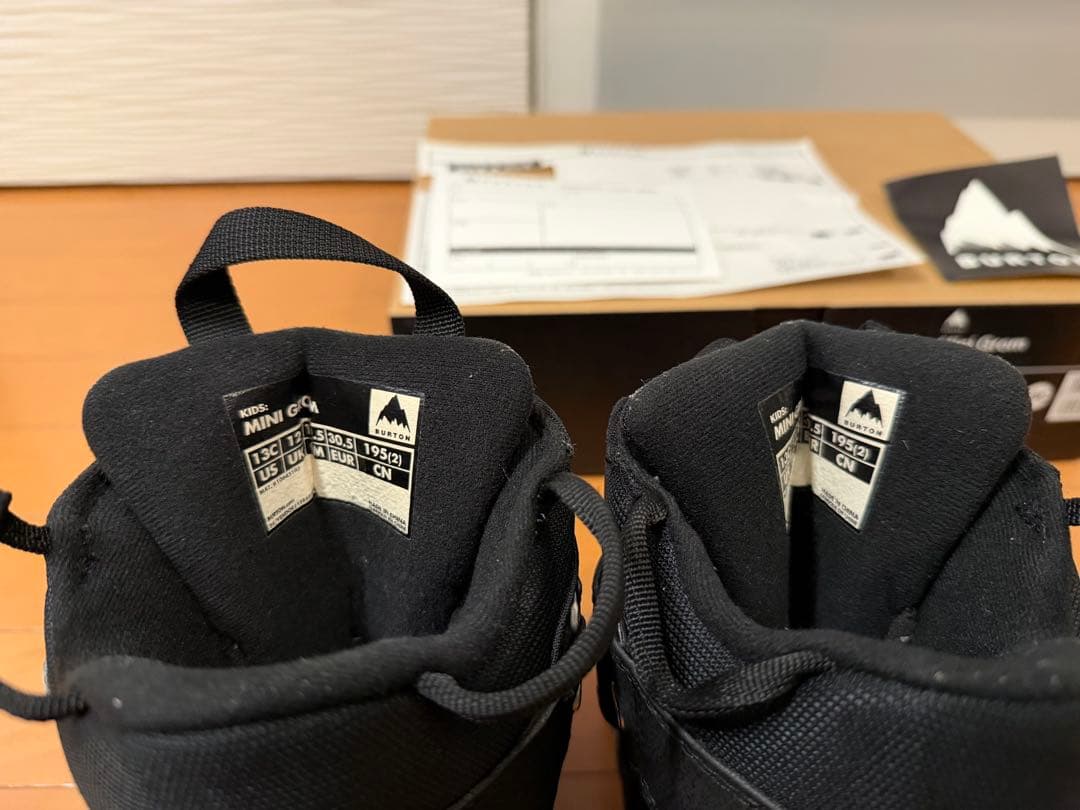 希少BURTON ベルクロMINI GROM スノーボードブーツ 19.5cm