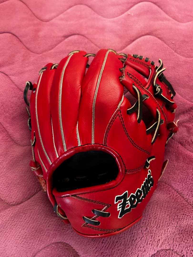 Zeems 軟式グローブ レッド