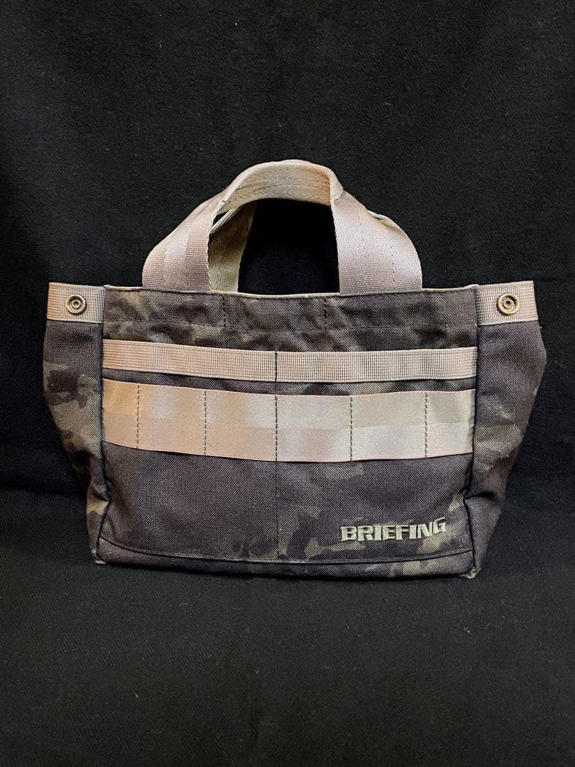 【美品】ブリーフィング★カートバッグ★マルチカモブラック★ゴルフバッグ★