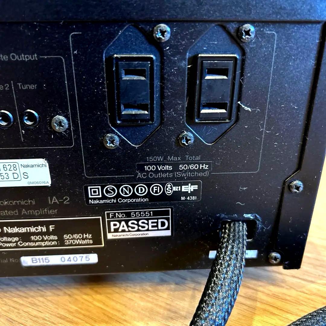NAKAMICHI IA-2 プリメインアンプ　300台限定　極太ケーブル仕様