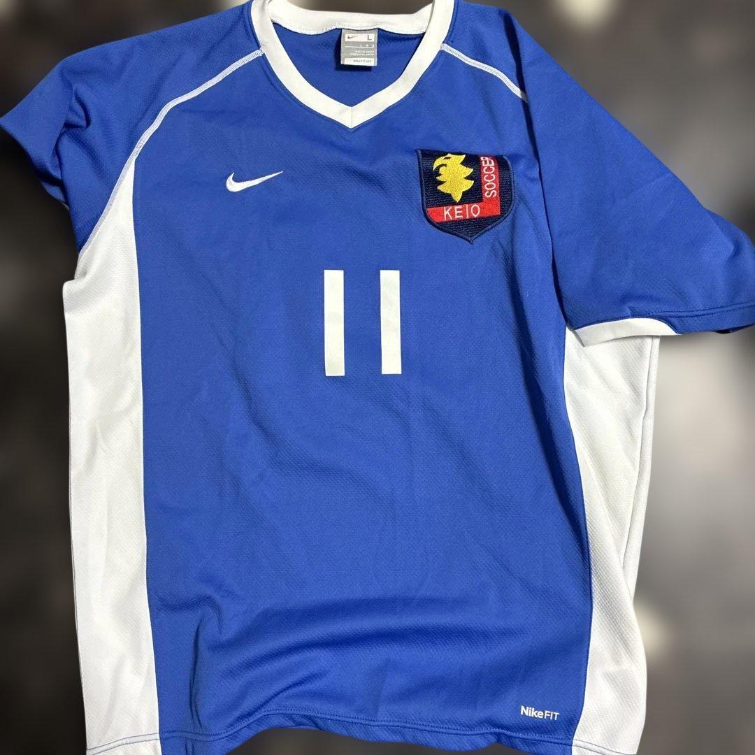 Nike KEIO サッカーシャツ Lサイズ 11番　慶應