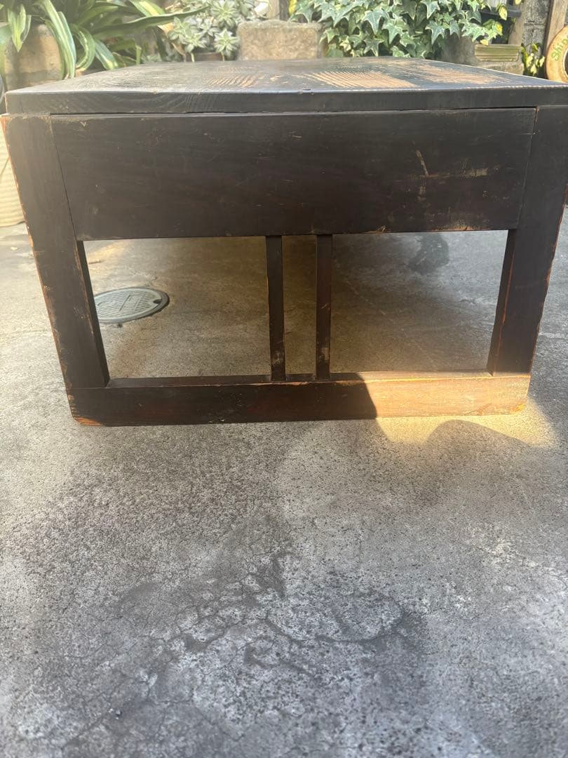 アンティーク 文机 レトロ 木製 座卓 机 昭和レトロ 古道具 ローテーブル