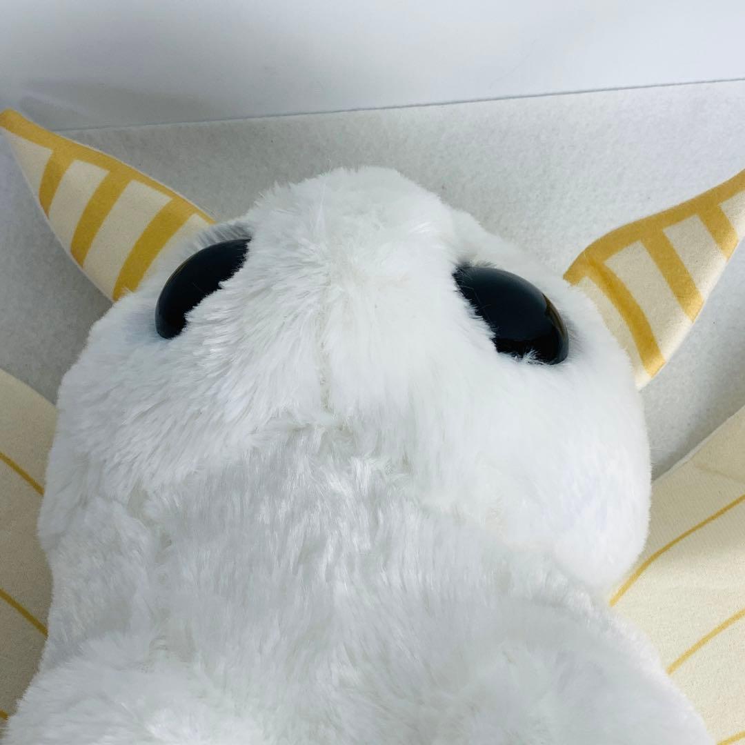 ふわふわモスちゃん　BIGぬいぐるみ　シロモ　カイコガ　白　ホワイト