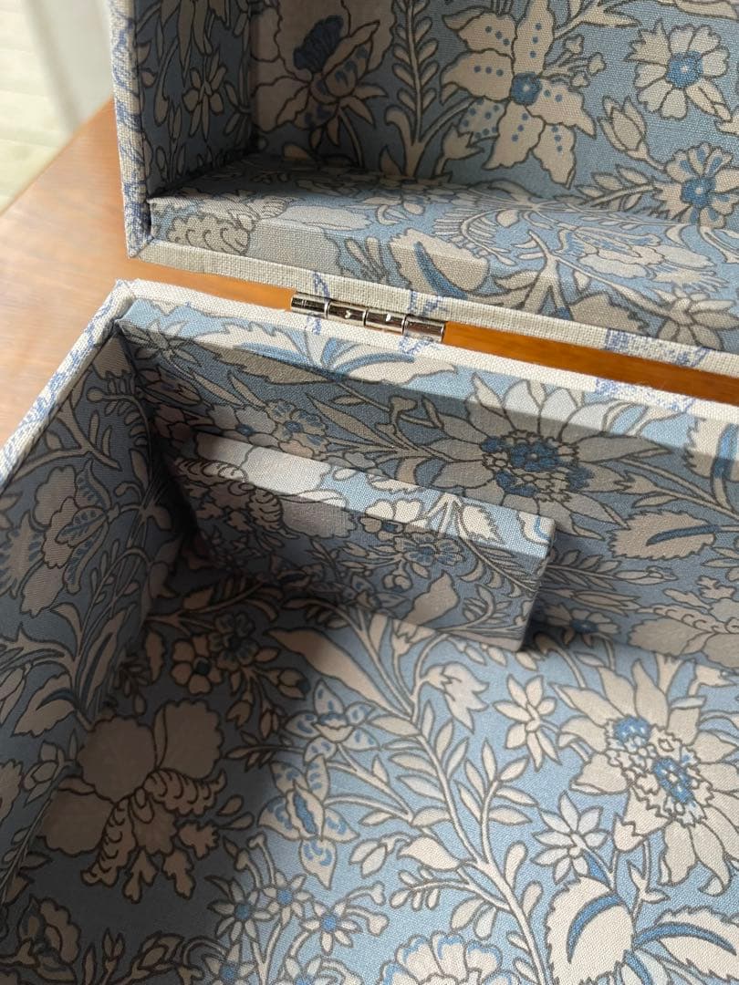 カルトナージュ裁縫箱(中) 天使と薔薇　小物達も可愛い‼️