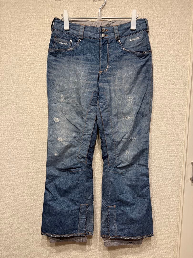 BURTON GORE-TEX スノーボード パンツ デニム Sサイズ バートン