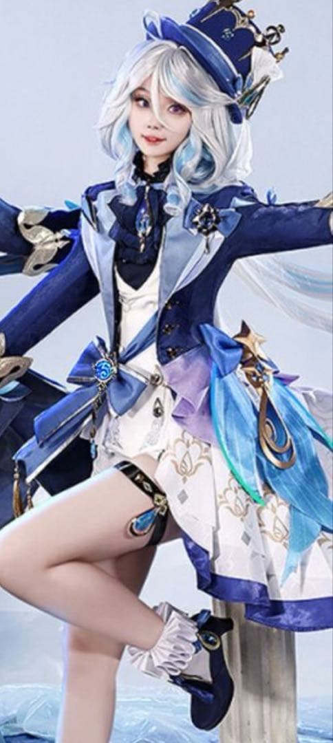 期間限定　三分妄想製　白フリーナコスプレ衣装