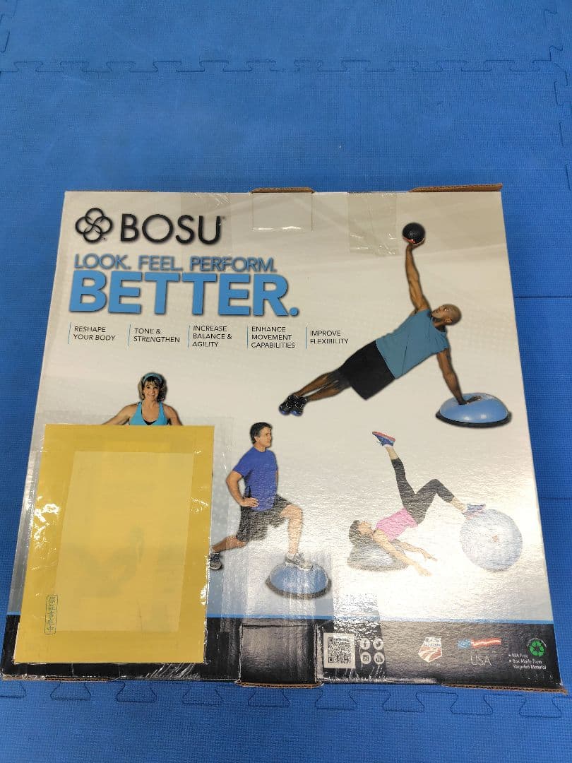 BOSU バランストレーナー ブルー 箱付き 中古 体幹トレーニング