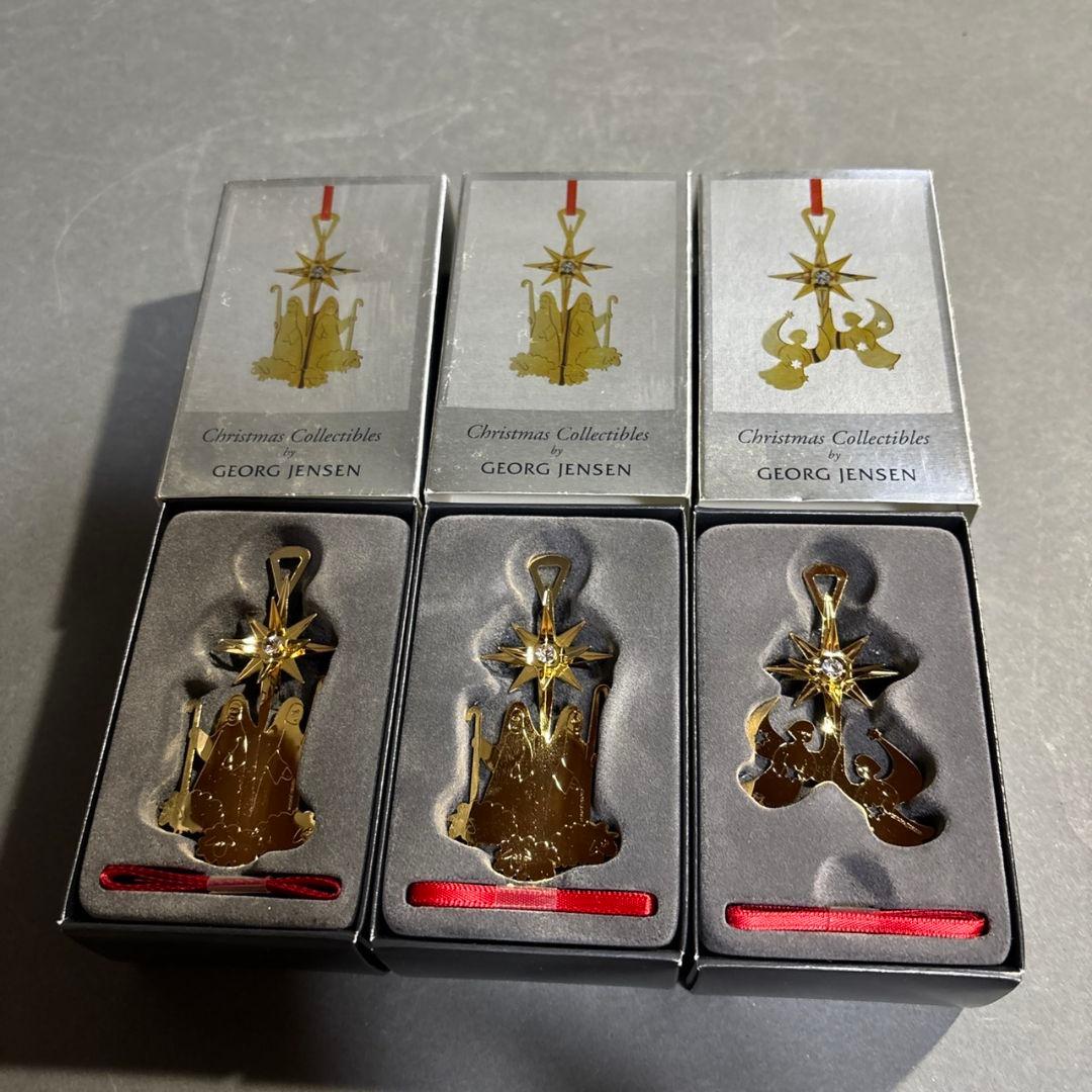 ジョージ　ジェンセン　クリスマス　オーナメント　3点