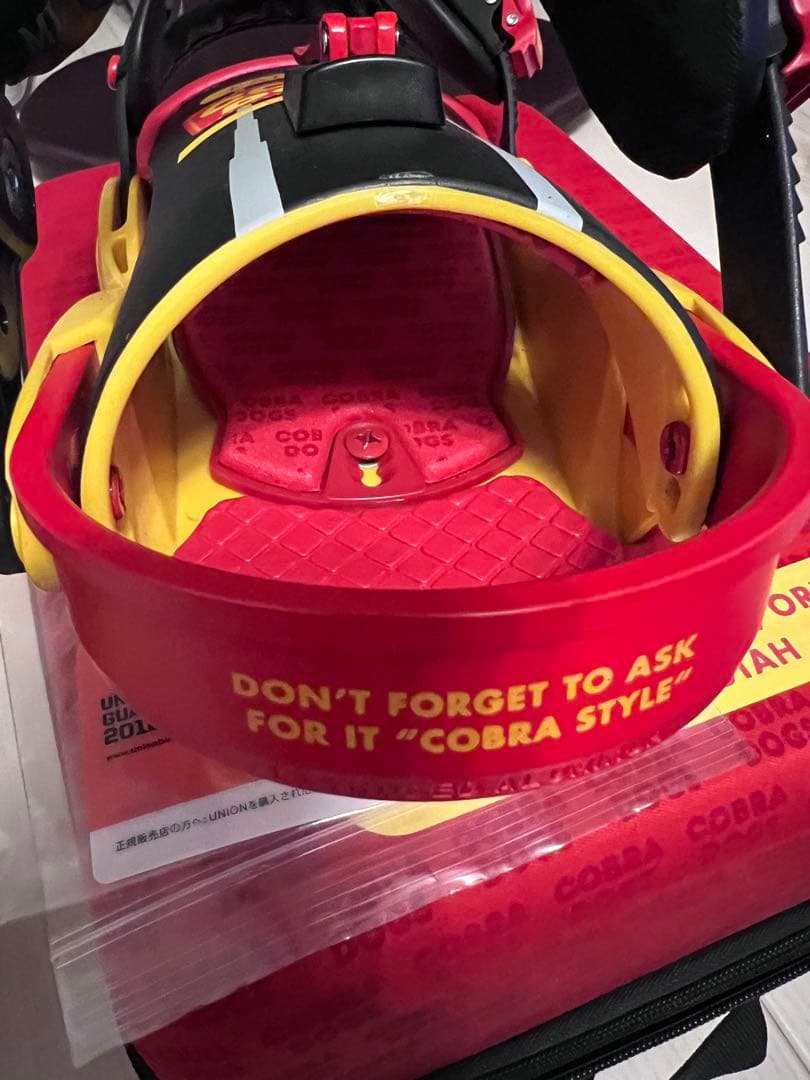 新品　希少　COBRA DOGS UNION コラボ　ビンディング　ユニオン