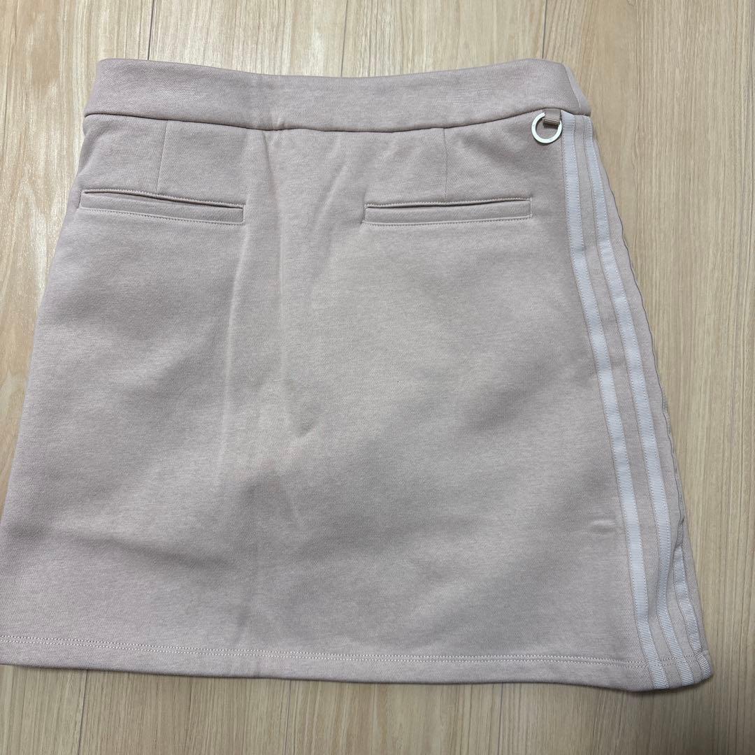 新品アディダスゴルフ セットアップ ジャケット＆スカート Lサイズくすみピンク