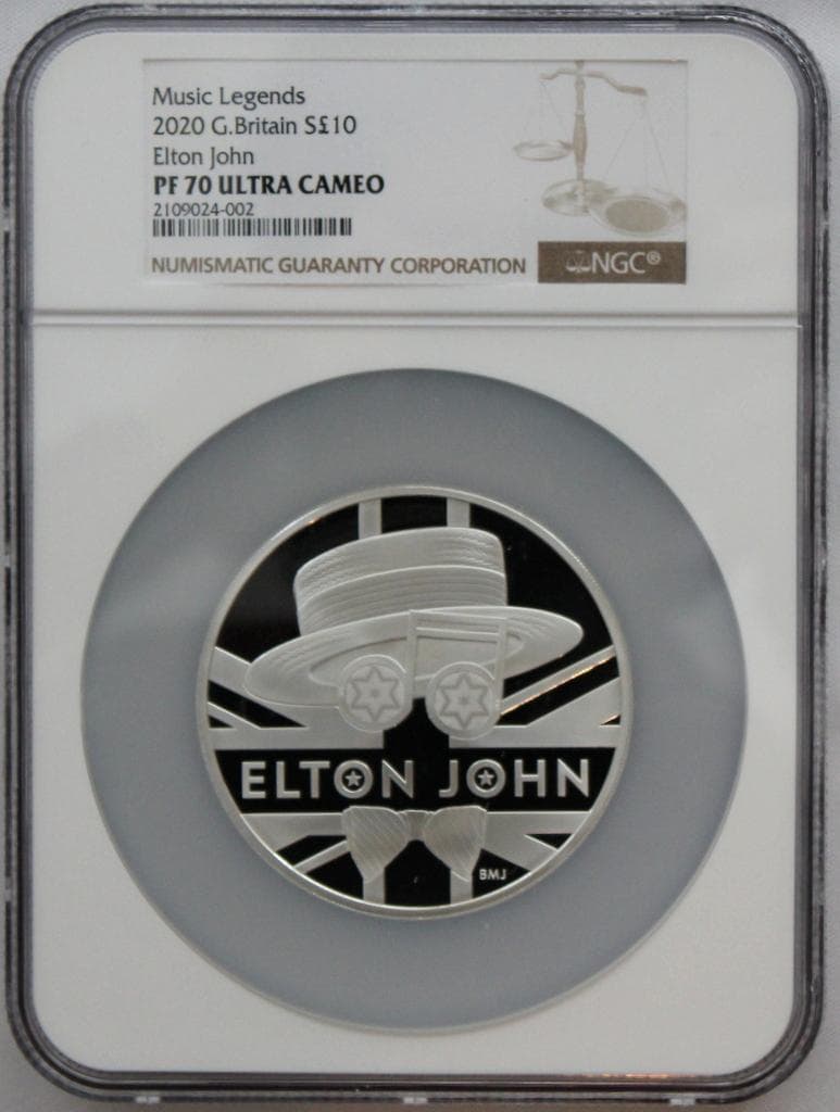 2020年ミュージックレジェンド エルトン ジョン 5oz NGC PF70UC