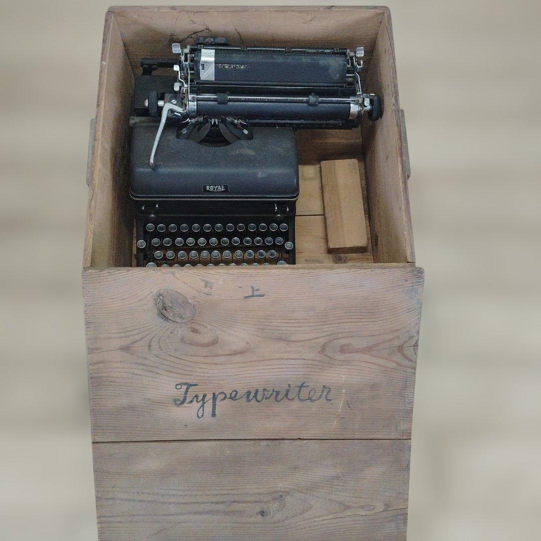  タイプライター 木箱付き