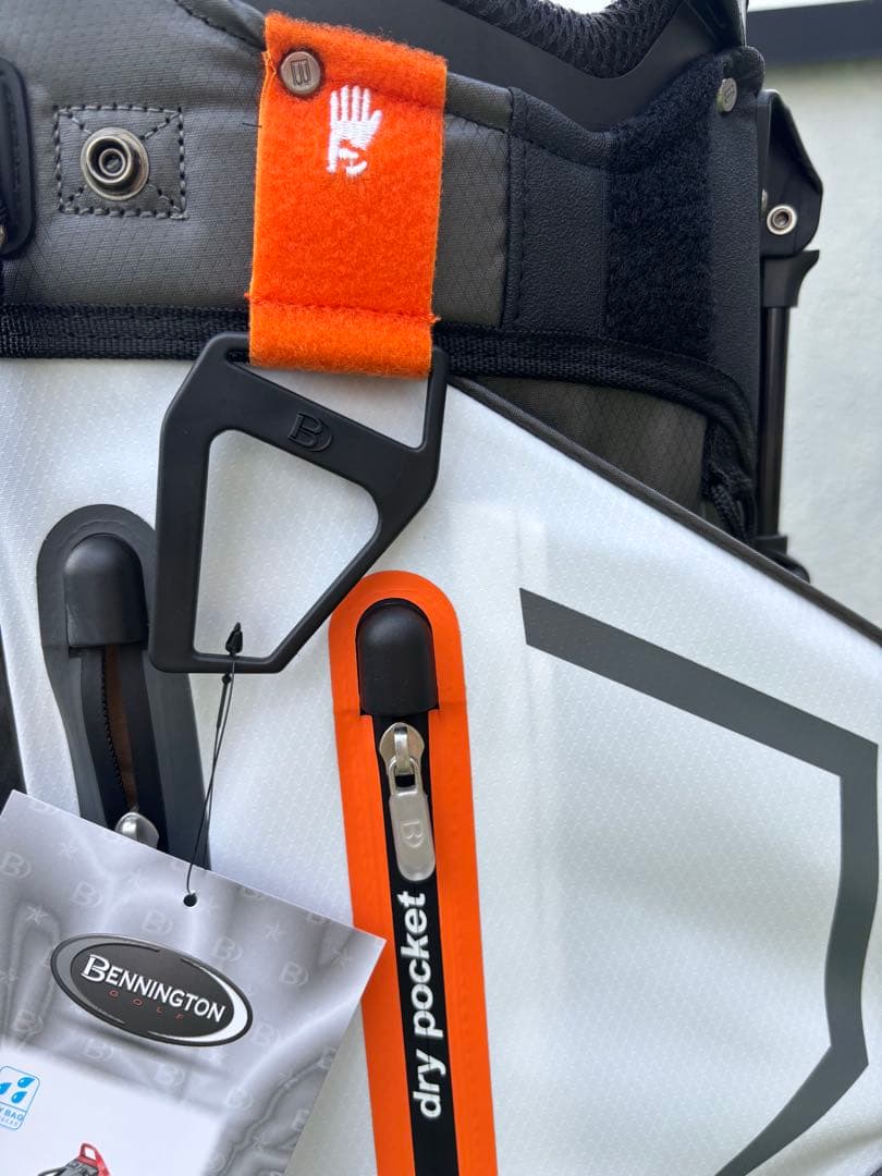 ベニントン　スタンドキャディバッグ　新品　ゴルフバッグ　キャディバッグ　グレー