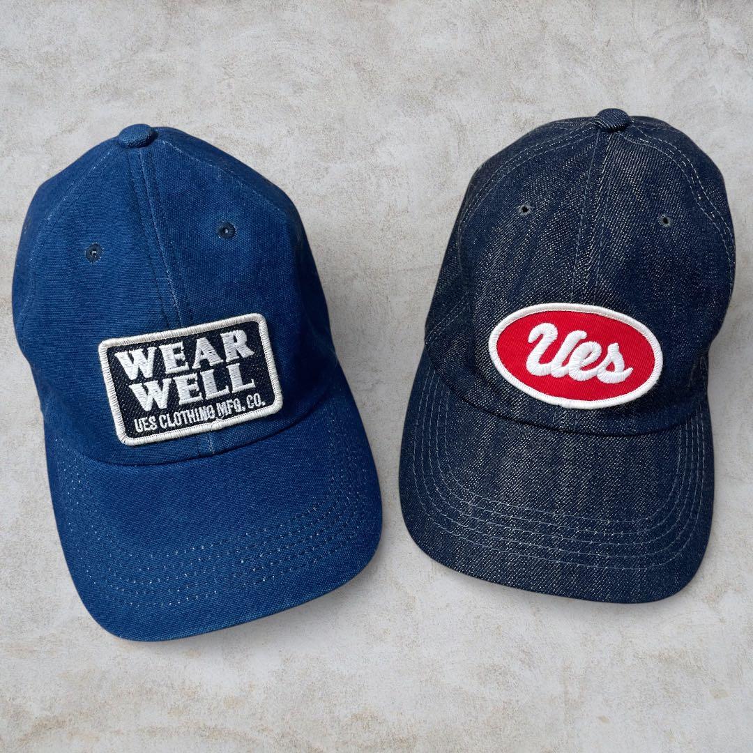 ウエス UES デニムキャップ XLサイズ 2点セット