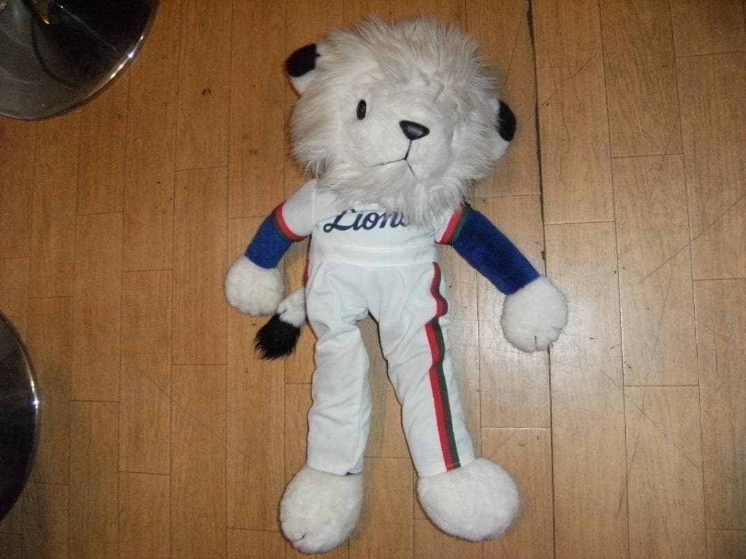 廃番★昭和レトロ★日本製★三英★西武ライオンズ キャラクター レオ ぬいぐるみ