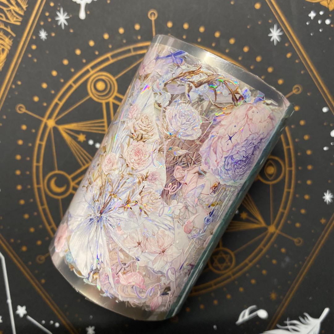 【V】海外　10m巻　貝殻光マスキングテープ　人物系/装飾系