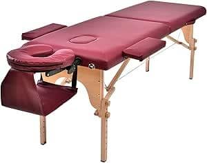 BTM マッサージベッド WF189482EAA 赤色 収納バッグ付き