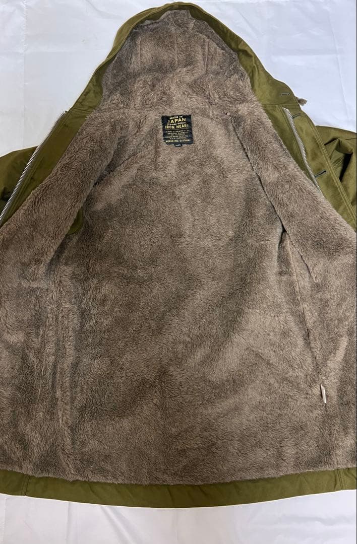IRON HEART ロングコート 日本製 アルパカ ミリタリーモッズ XL