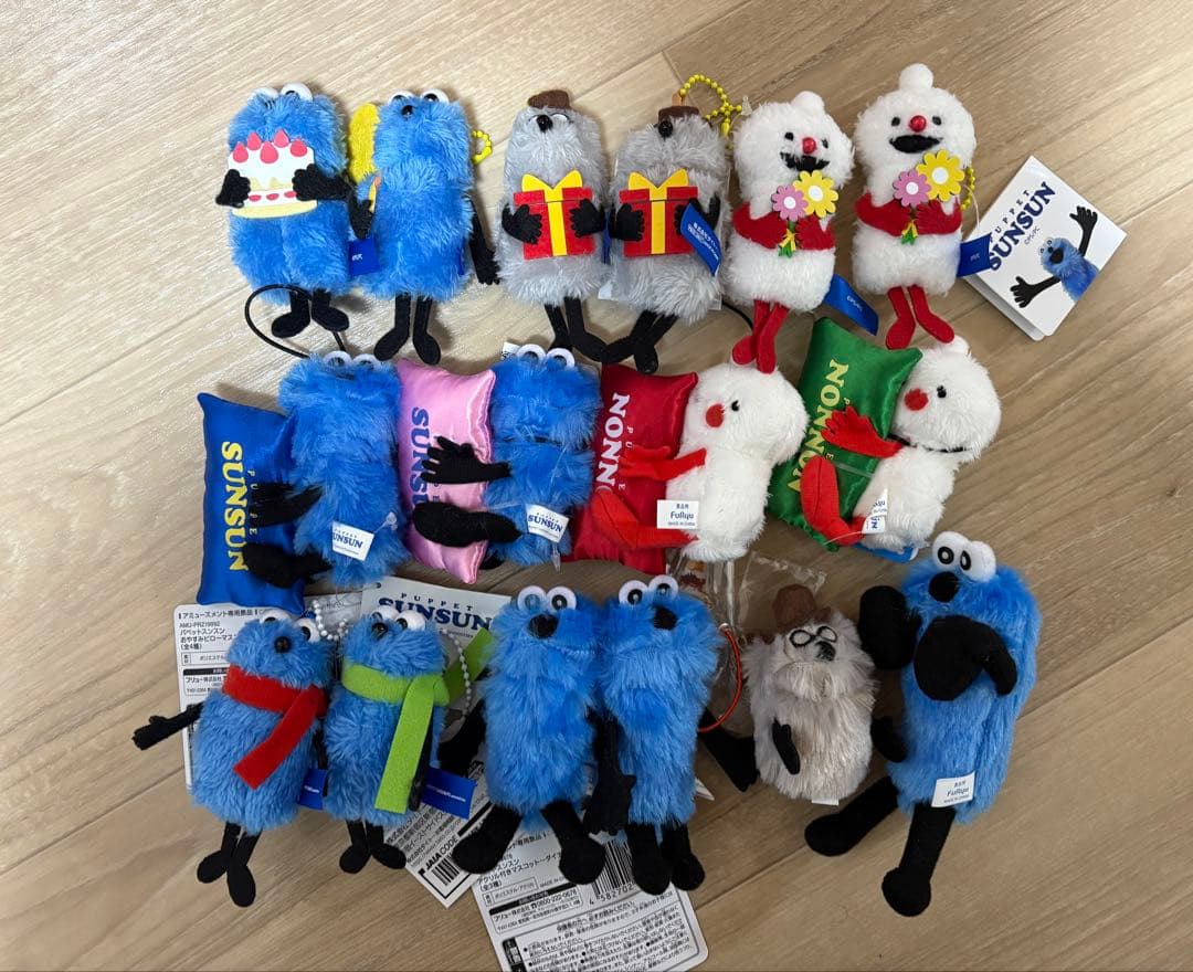 パペットスンスン　ぬいぐるみ　マスコット スンスン　ノンノン　ゾンゾン
