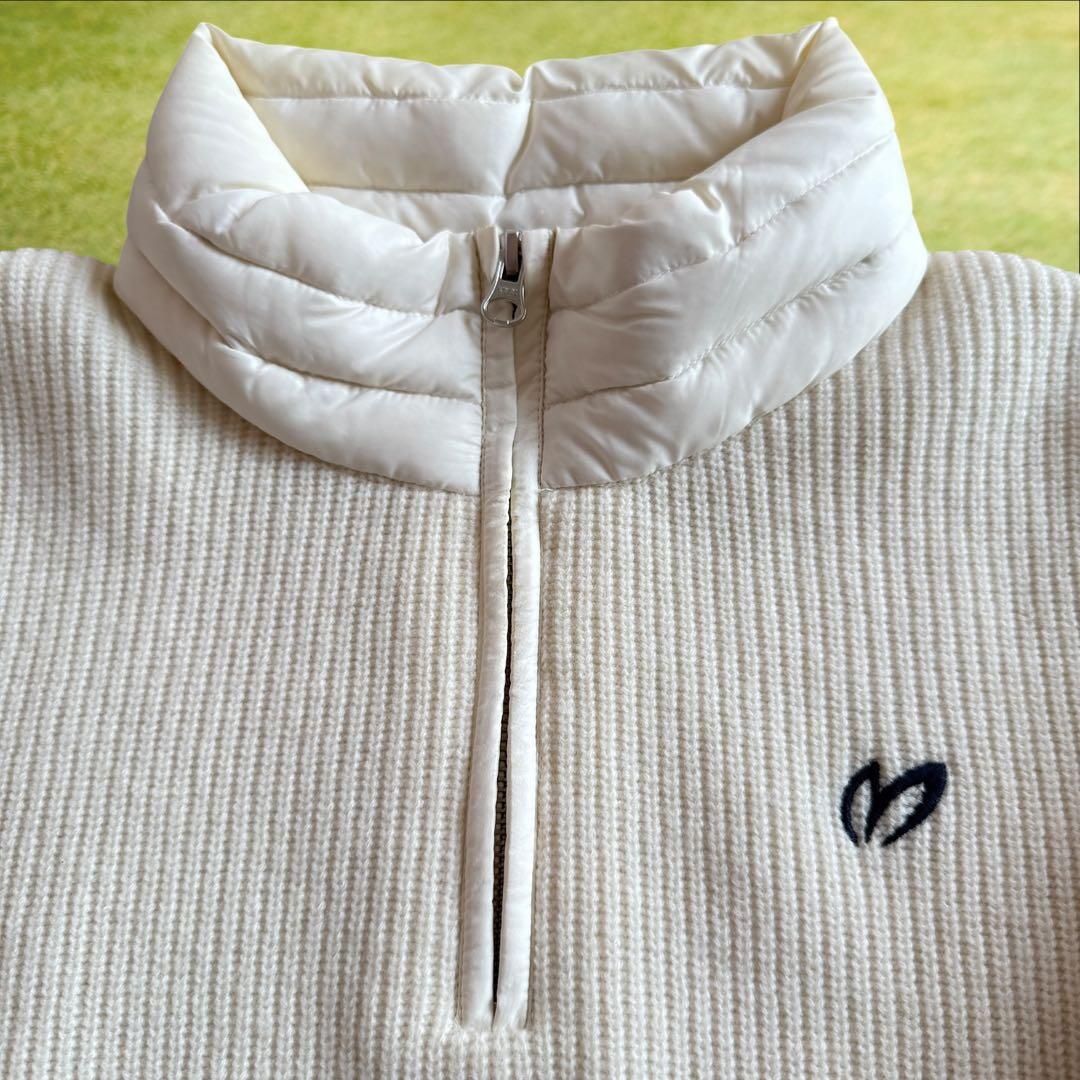 マスターバニー　ニット　セーター　M〜L相当　中綿ダウン　ウール100% 白