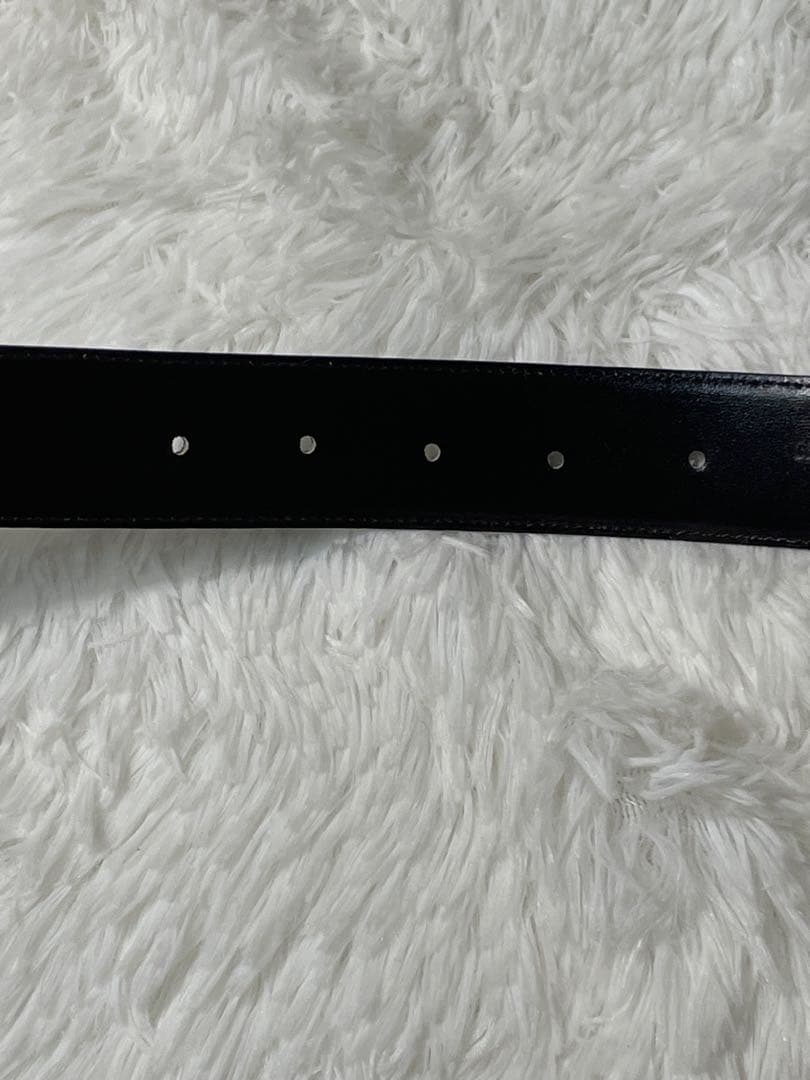 CELINE セリーヌ 馬車バックル 本革　レザーベルト ブラック ゴールド