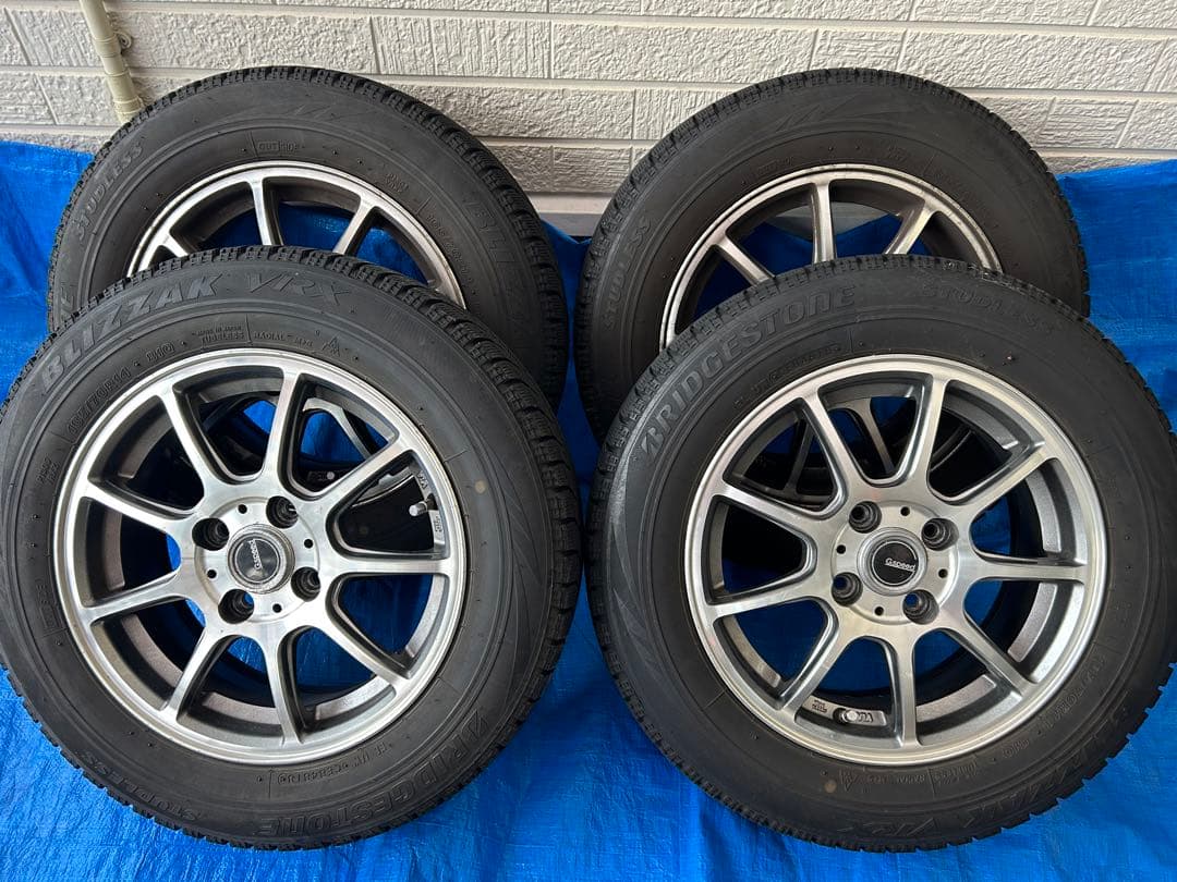 中古ブリジストン165/70R14 2018年製スタッドレスセット
