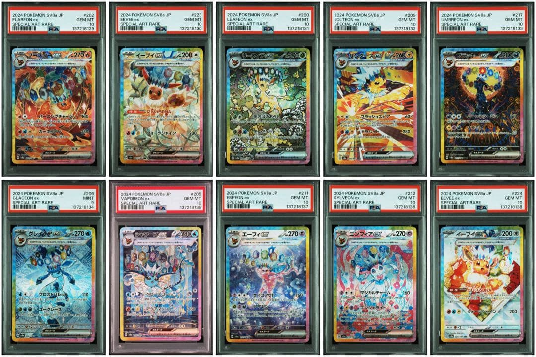 【PSA】イーブイ進化ライン SAR テラスタルフェス 10連番 ブイズ