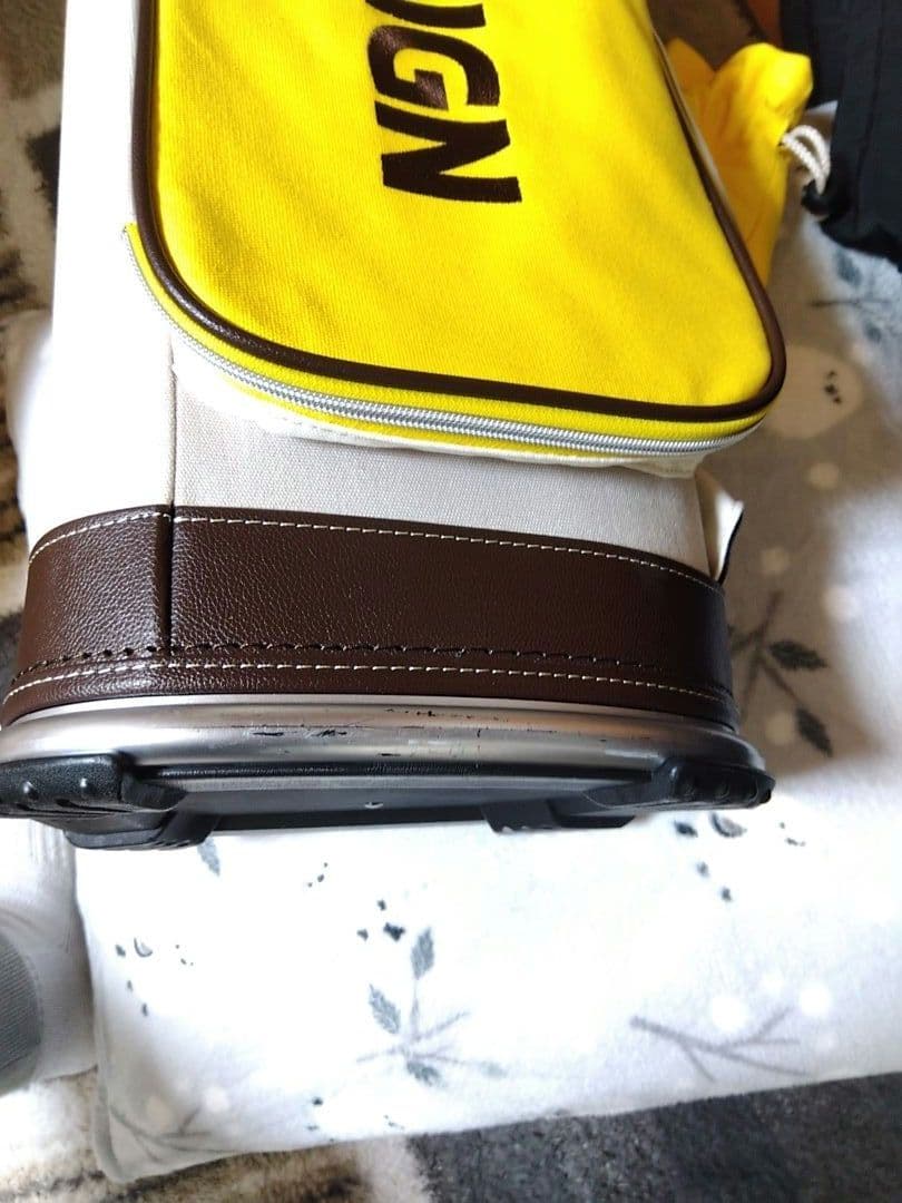 ターフデザイン　キャディバッグ　イエロー×グレー