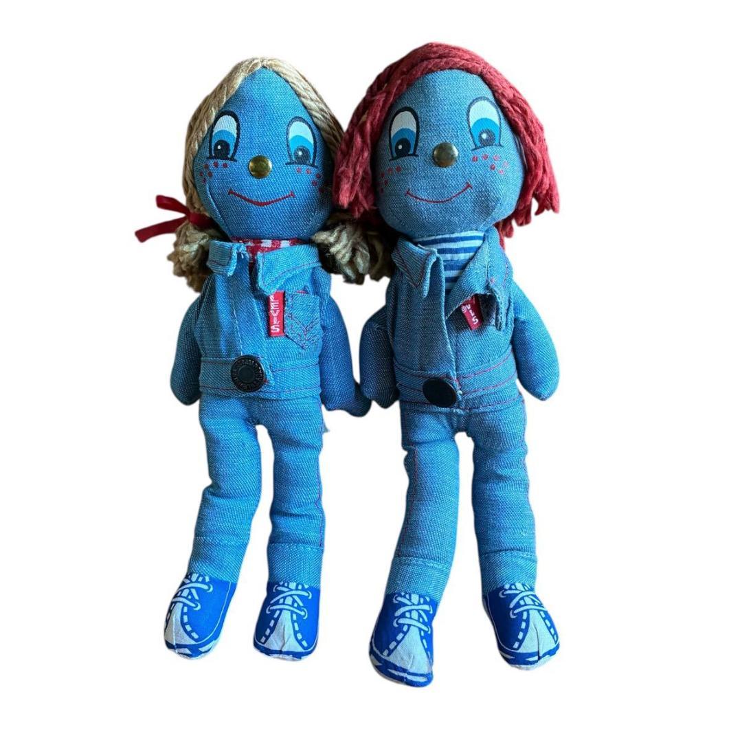 【超レア・2個セット】LEVI'S リーバイス デニムラグドール 非売品 ペア