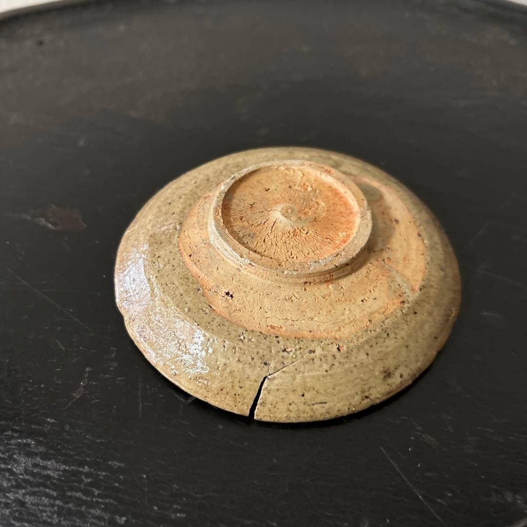 古唐津　兎小皿　うさぎ　武雄系小峠窯　平盃　骨董　検:白洲正子　西岡小十　李朝