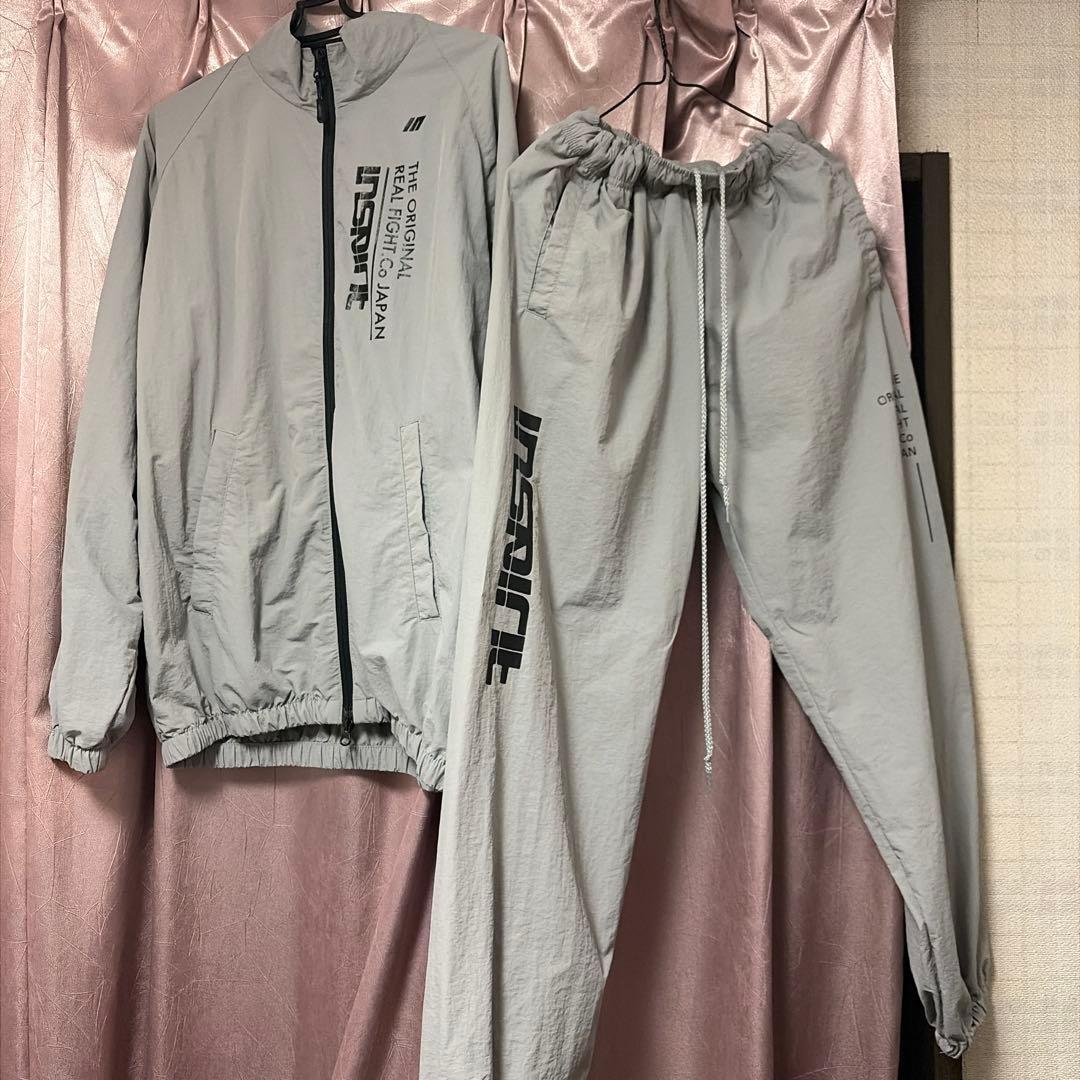 鈴木千裕 グレー ナイロンジャケット パンツセット M