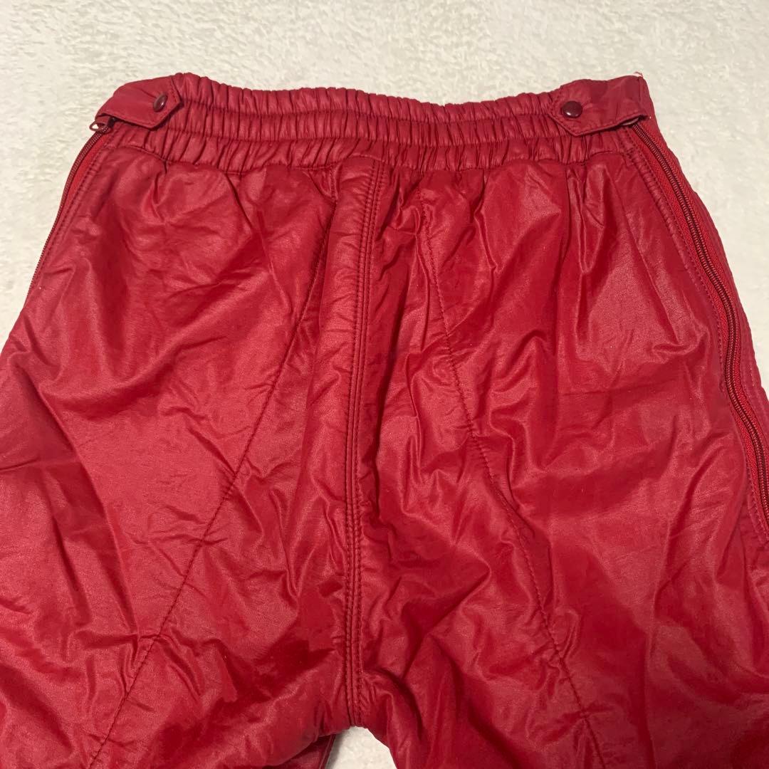 90'sゴールドウィン　スノーボード　スキーウェアパンツ　レッド　ブーツカットS