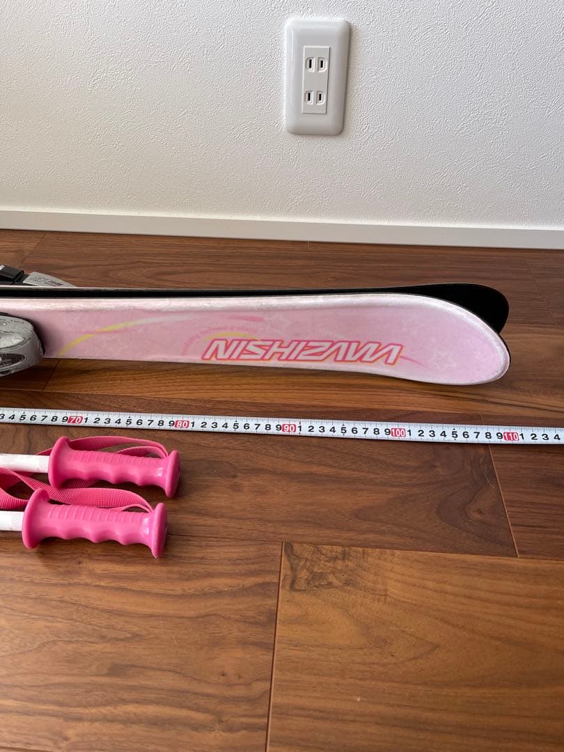 NISHIZAWA スキー板 110cm ストック80㎝ ブーツ20〜20.5㎝