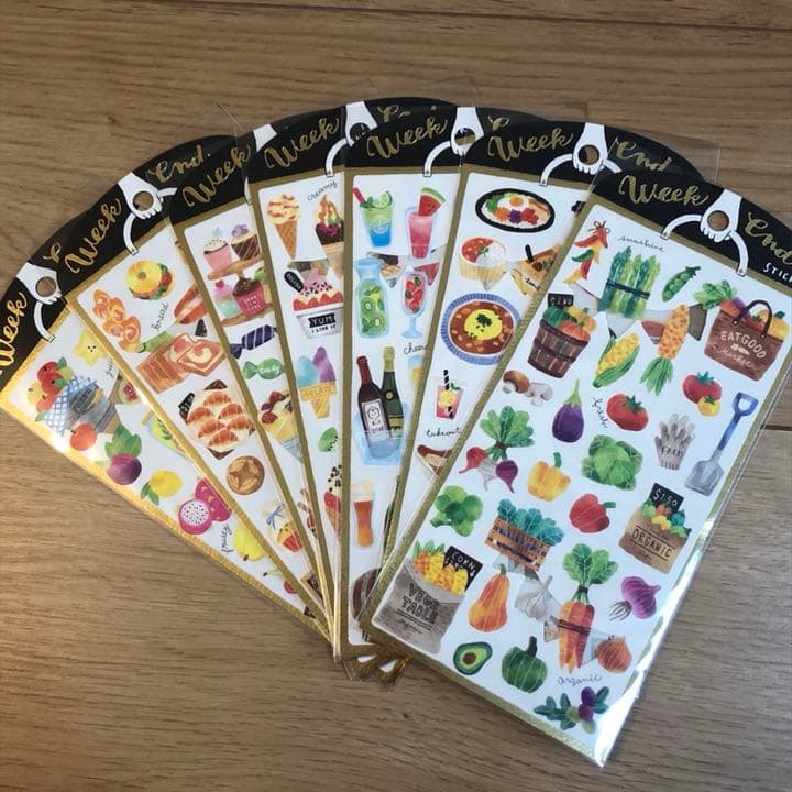 ★新品★ウィークエンドステッカー  ７種セット  フード