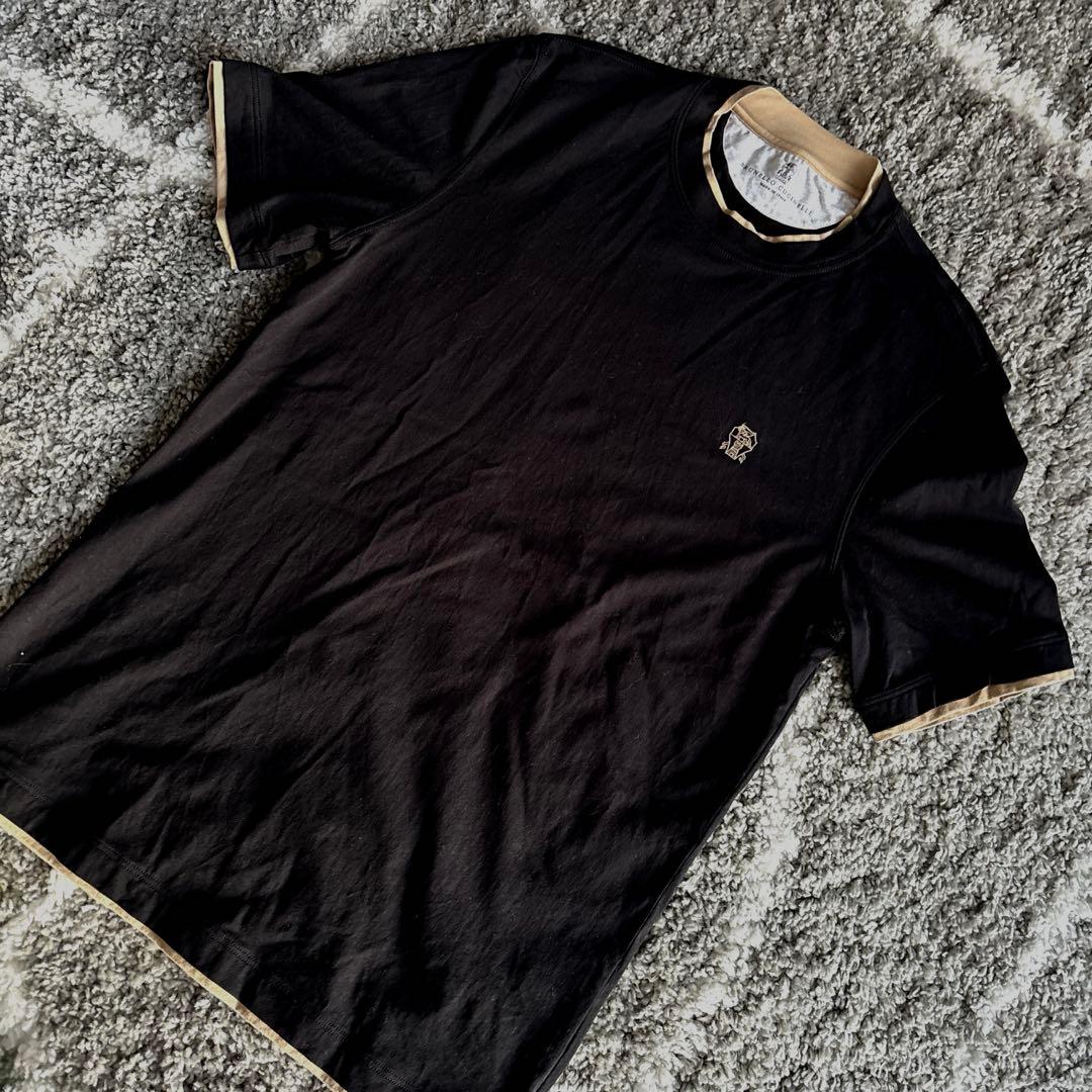 【美品】BRUNELLO CUCINELLI ブルネロクチネリ　黒 Tシャツ
