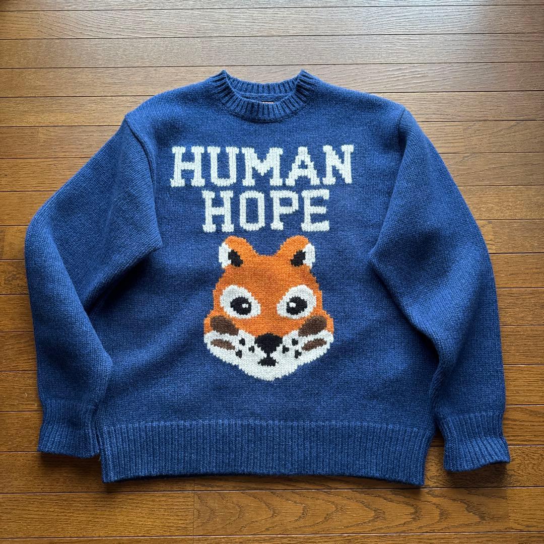 HUMAN HOPE LOW GAUGE KNIT ネイビーhuman made