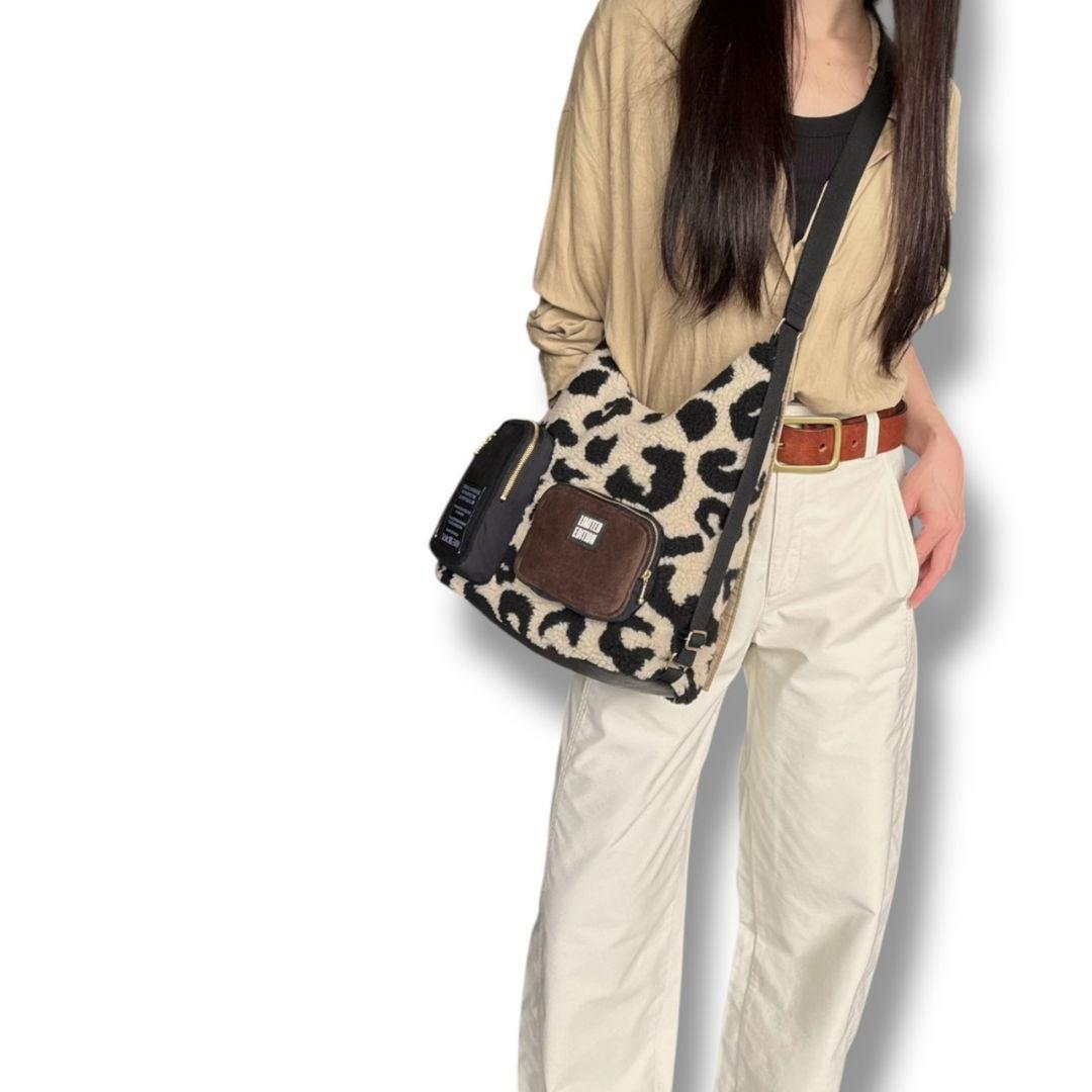 Mサイズ／3way bag／beigeレオパボア