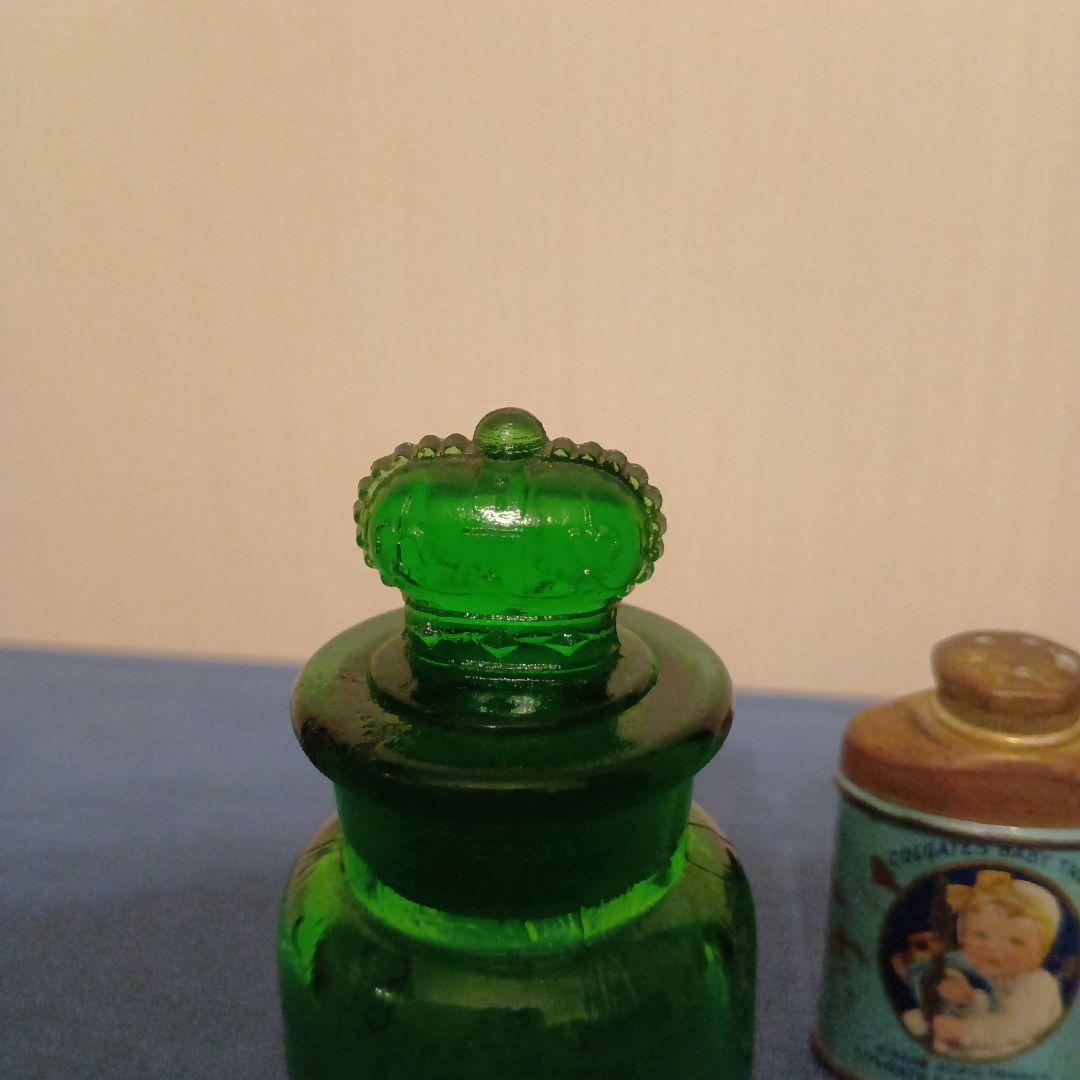 希少アンティーク　王冠　ガラス瓶　ザ・クラウン・パフューム・カンパニー　ロンドン
